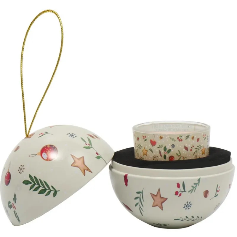 Sale Boule de noel avec bougie parfum Pour Elle