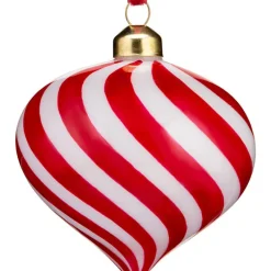 Online Boule goutte rouge et blanch en Décoration De Sapin