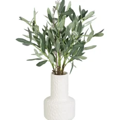 Outlet Bouquet olivier dans vase Fleur, Plante Artificielle