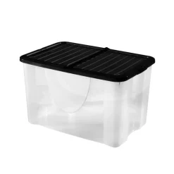 Sale Box 58l dodo couvercle noir Rangement