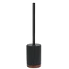 New Brosse wc noir socle en bois Accessoire Wc