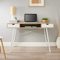 Outlet Bureau blanc/bois Bureau