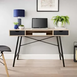 Best Bureau noir/bois Bureau