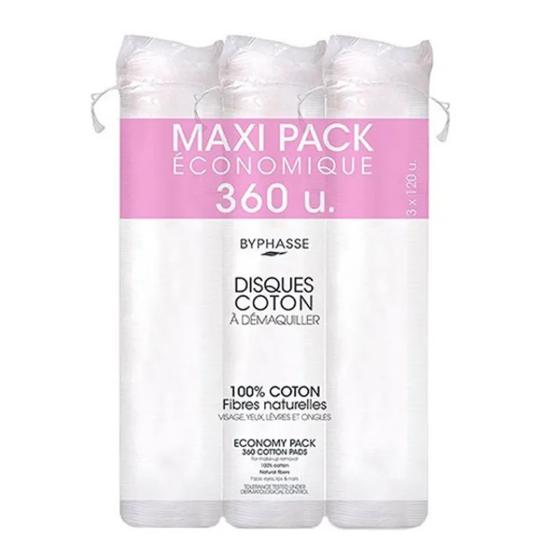 Clearance Byphasse disque a demaquiller 3x Soin Du Visage·Cotons, Lingettes