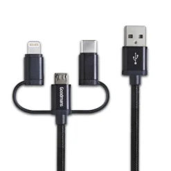 Discount Cable usb universel 3 en 1 3m Audio, Téléphonie