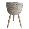 Outlet Cache pot sur pied h40cm Vase