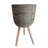 New Cache pot sur pied h45cm Vase
