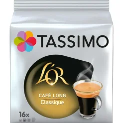 Hot Cafe dosettes x16 long classique Boisson Chaude|Epicerie Sucrée·Café, Thé