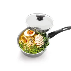 Casserole x3 acier inox couv Casserole, Poêle