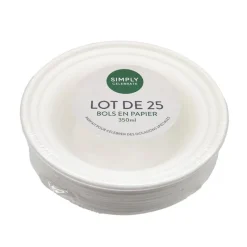 Best Cdu bol 350ml x25 en carton blan Vaisselle Jetable
