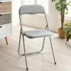 New Chaise pliante velours gris Cuisine, Salle À Manger