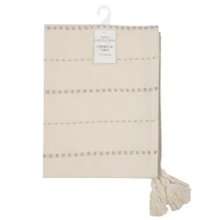 Clearance Chemin de table creme et taupe Linge De Table, Cuisine·Set, Chemin De Table