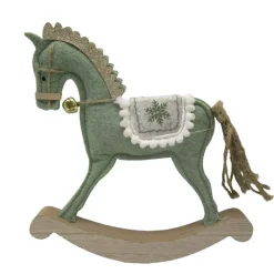 Outlet Cheval a bascule vert sauge cloc Décoration