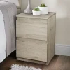 Discount Chevet 2 tiroirs bois clair Chambre