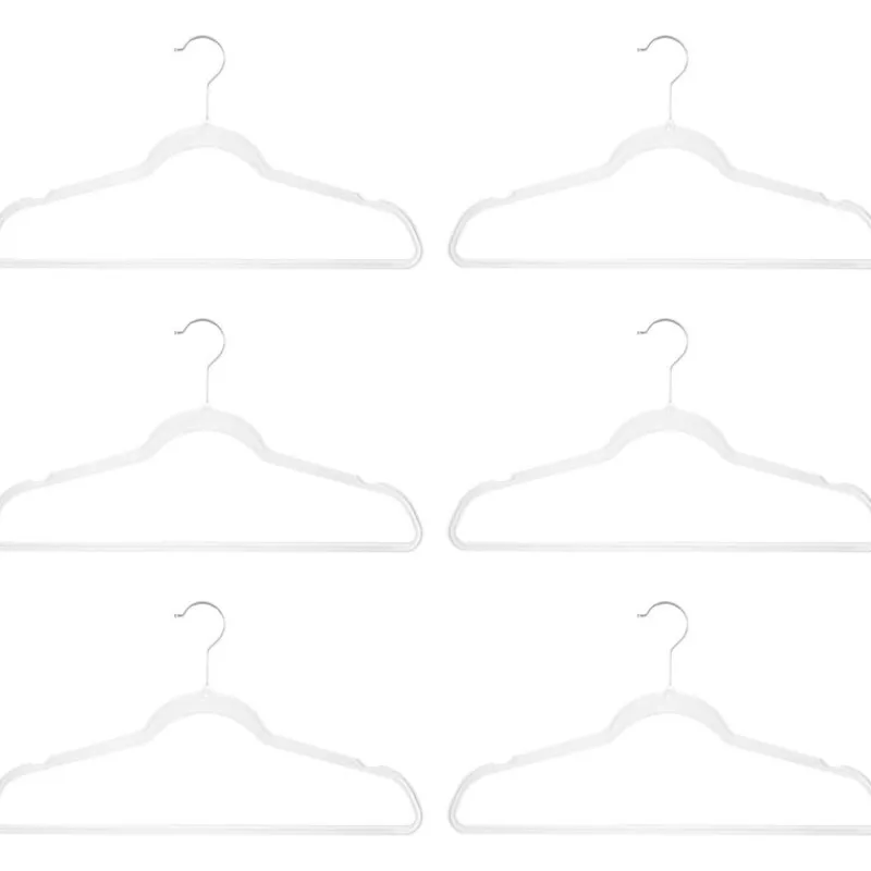 Cintres en plastique transparent Linge·Accessoire
