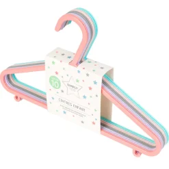 Discount Cintres enfant x10 rose/lilas Linge·Accessoire