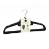 Cintres x8 velours noir Linge·Accessoire
