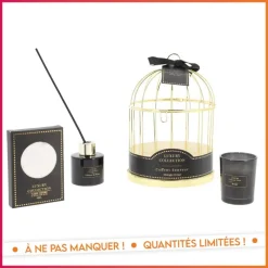 Hot Coffret cage diffuseur & bougie Bougie, Senteur