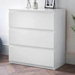 Hot Commode 3 tiroirs blanc m Chambre