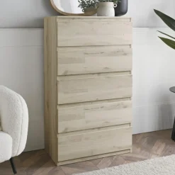 Online Commode 5 tiroirs clair Chambre