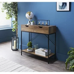 Console noir/bois Salon