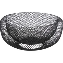 Discount Corbeille a fruits mesh 27cm noi Ustensiles, Accessoire De Cuisine