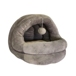 Hot Corbeille pour chat hutte grise Couchage Chat