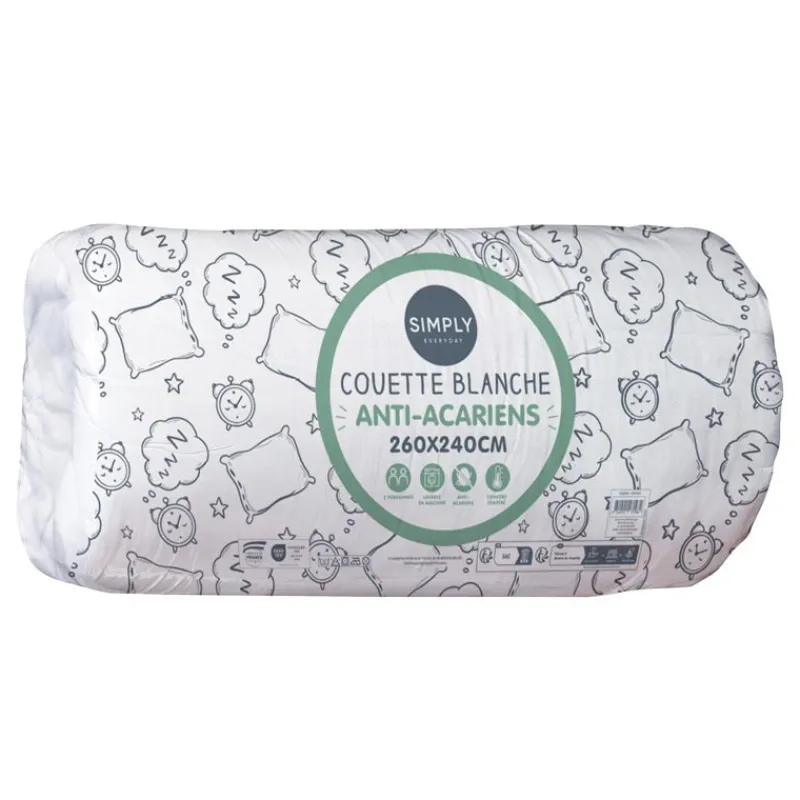 Online Couette blanche anti aca 260x240 Linge De Lit·Couette