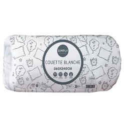 Couette blanche 260x240 Linge De Lit·Couette
