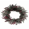 Hot Couronne avec baies rouge 73cm Décoration