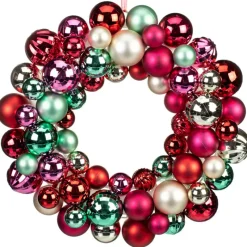 Discount Couronne boules multicouleurs d4 Décoration