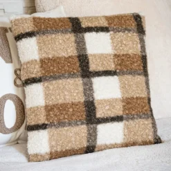 Sale Coussin a carreaux 45x45cm Décoration Textile·Coussin, Housse De Coussin