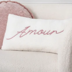 Online Coussin bouclette amour 50x30cm Décoration Textile·Coussin, Housse De Coussin