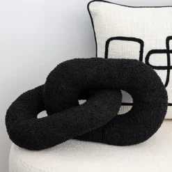 Outlet Coussin chaine noir 41x24cm Décoration Textile·Coussin, Housse De Coussin
