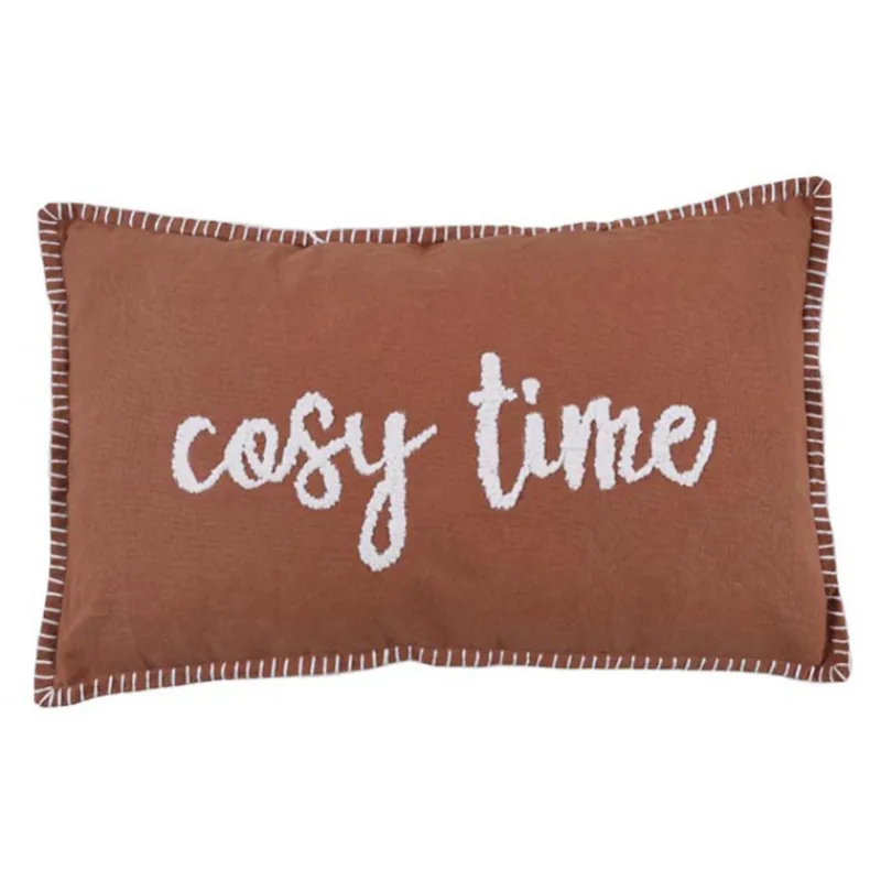 Coussin cosy time 30x50 brique Décoration Textile·Coussin, Housse De Coussin