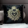 Coussin exvoto 40x40cm noir Décoration Textile·Coussin, Housse De Coussin