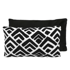 Hot Coussin geo 30x50cm noir Décoration Textile·Coussin, Housse De Coussin