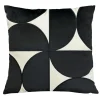 Hot Coussin geometrie noir avec pomp Décoration Textile·Coussin, Housse De Coussin