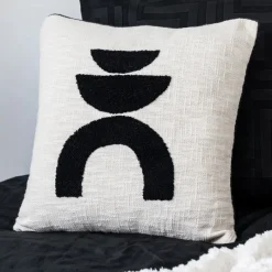 Clearance Coussin neo piping noir 45x45cm Décoration Textile·Coussin, Housse De Coussin