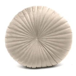 Coussin rond velvet beige d=40 Décoration Textile·Coussin, Housse De Coussin