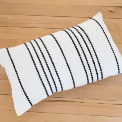 Clearance Coussin veria 30x50 raye noir Décoration Textile·Coussin, Housse De Coussin
