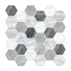 Hot Credence adhesive hexag gris x5 Revetement Sol, Mur