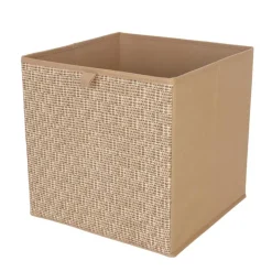Best Cube de rangement effet osier Rangement Décoratif