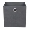 Cube de rangement gris chine Rangement Décoratif