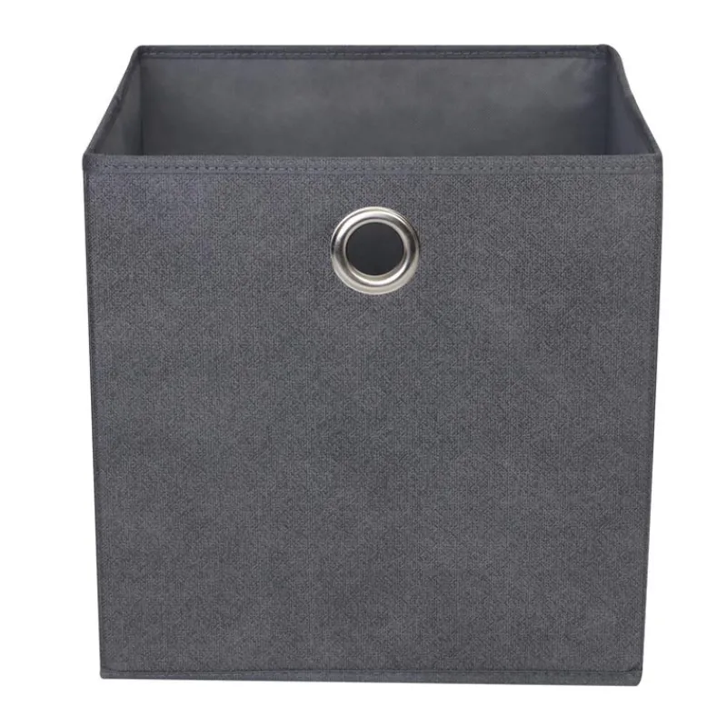 Cube de rangement gris chine Rangement Décoratif