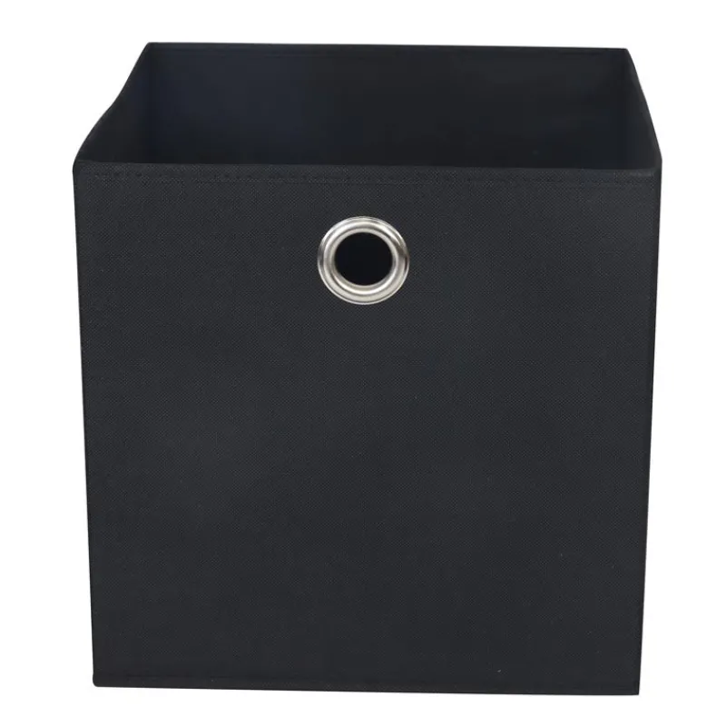 Cube rangement noir Rangement Décoratif