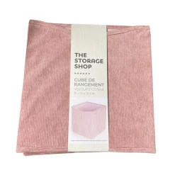 Clearance Cube rangement velours rose Rangement Décoratif