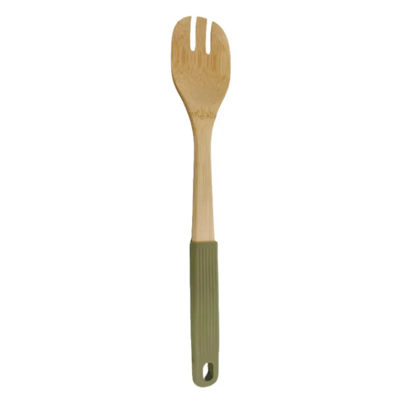 New Cuillere a salade bambou sauge Vaisselle, Art De La Table·Couverts, Ménagère