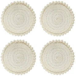 Online Dessous de verre rond naturel x4 Vaisselle, Art De La Table·Accessoires De Table