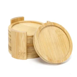 Online Dessous de verre x6 bambou+rack Vaisselle, Art De La Table·Accessoires De Table